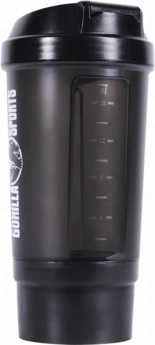 Gorilla Sports Shakebeker 500ml - Zwart