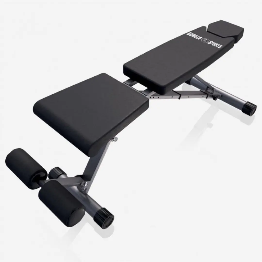 Gorilla Sports Fitnessbank 101177-00019-0001 - Inklapbaar verstelbaar