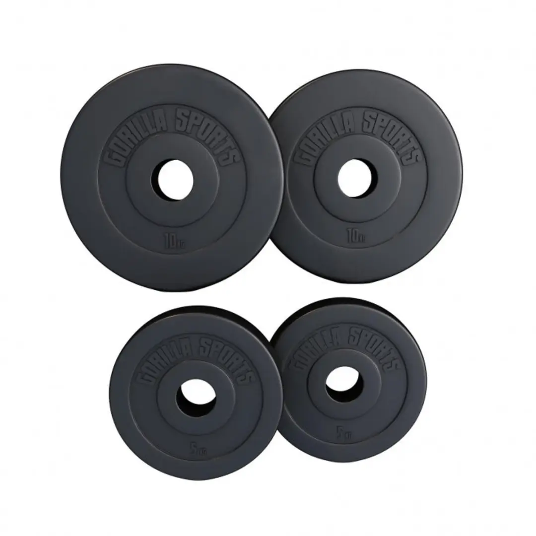 Gorilla Sports Gewichtsschijven 30kg Olympisch
