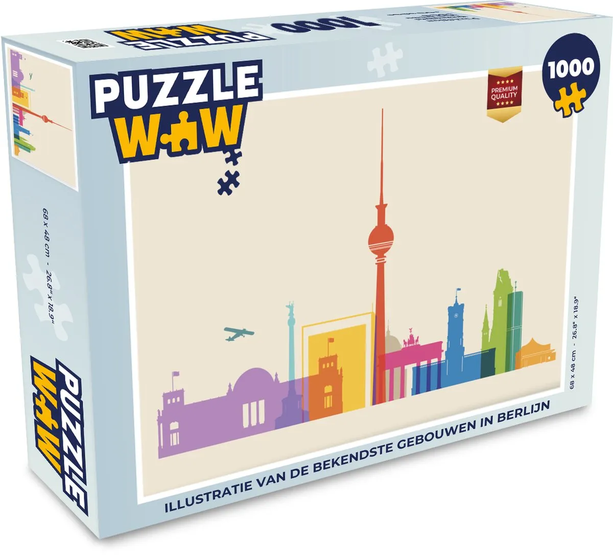 PuzzleWow Berlijnse Gebouwen Legpuzzel 1000 Stuks