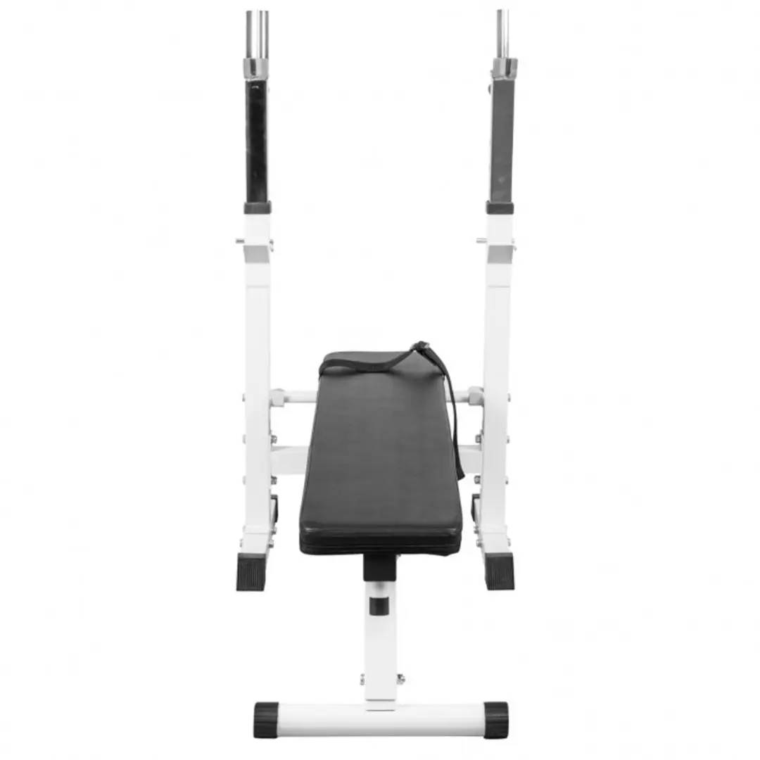 Gorilla Sports Halterbank 100kg - Wit - 30mm