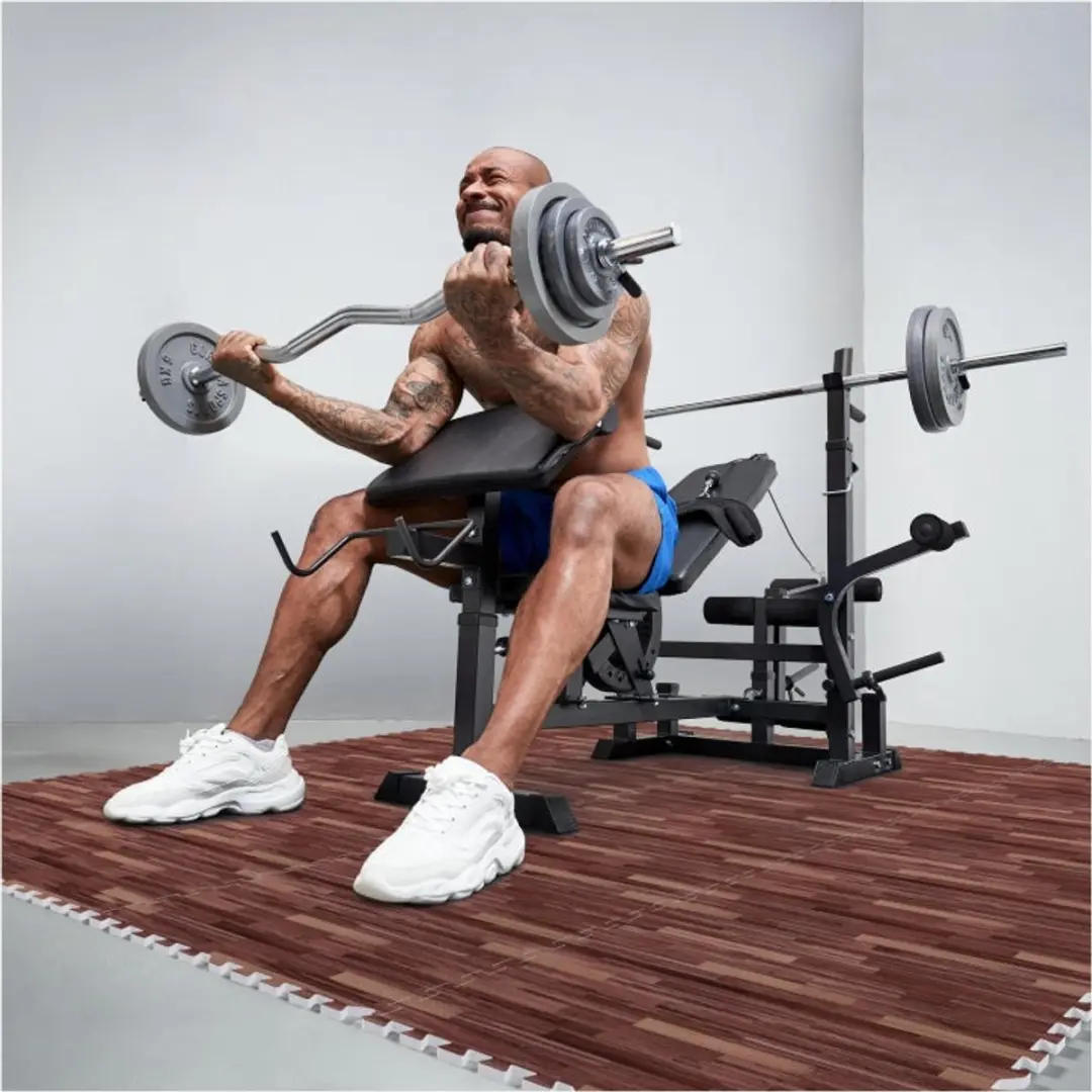 Gorilla Sports Vloermatten Donker houtlook - 16 Stuks - afbeelding 6 van 6