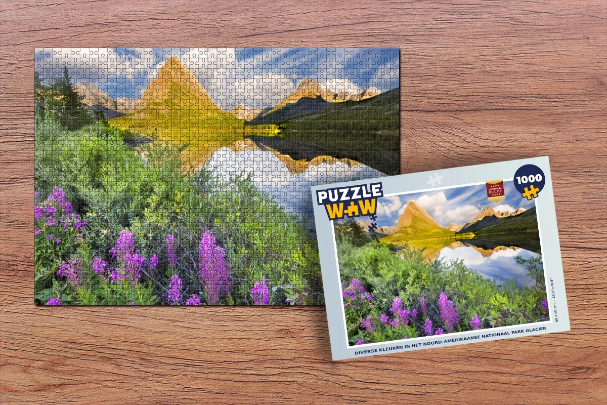 PuzzleWow Glacier National Park Legpuzzel 1000 Stuks