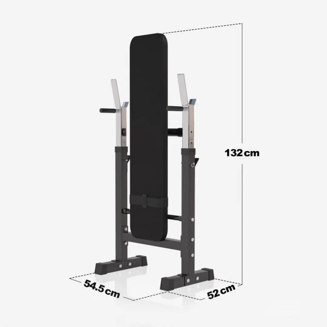 Gorilla Sports Halterbank 100kg - Verstelbaar - Zwart