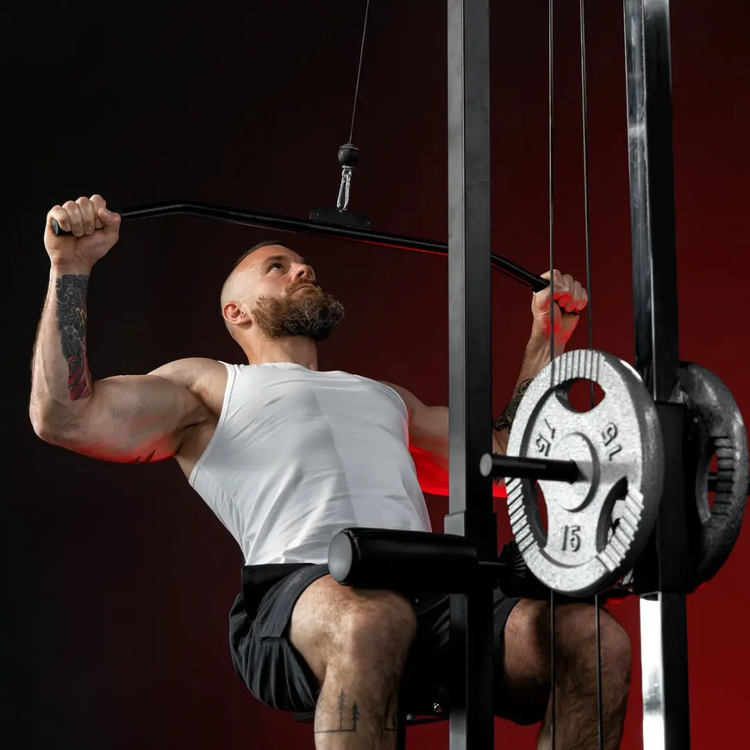 Gorilla Sports Lat Pulldown Station - Zwart - afbeelding 6 van 6