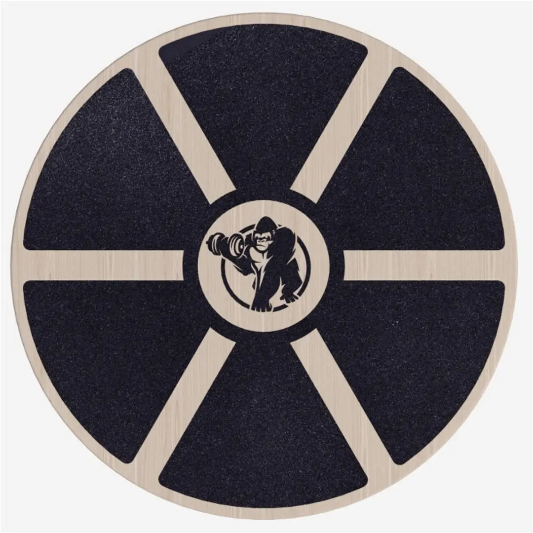 Gorilla Sports Balansbord Hout ø40cm - Bruin