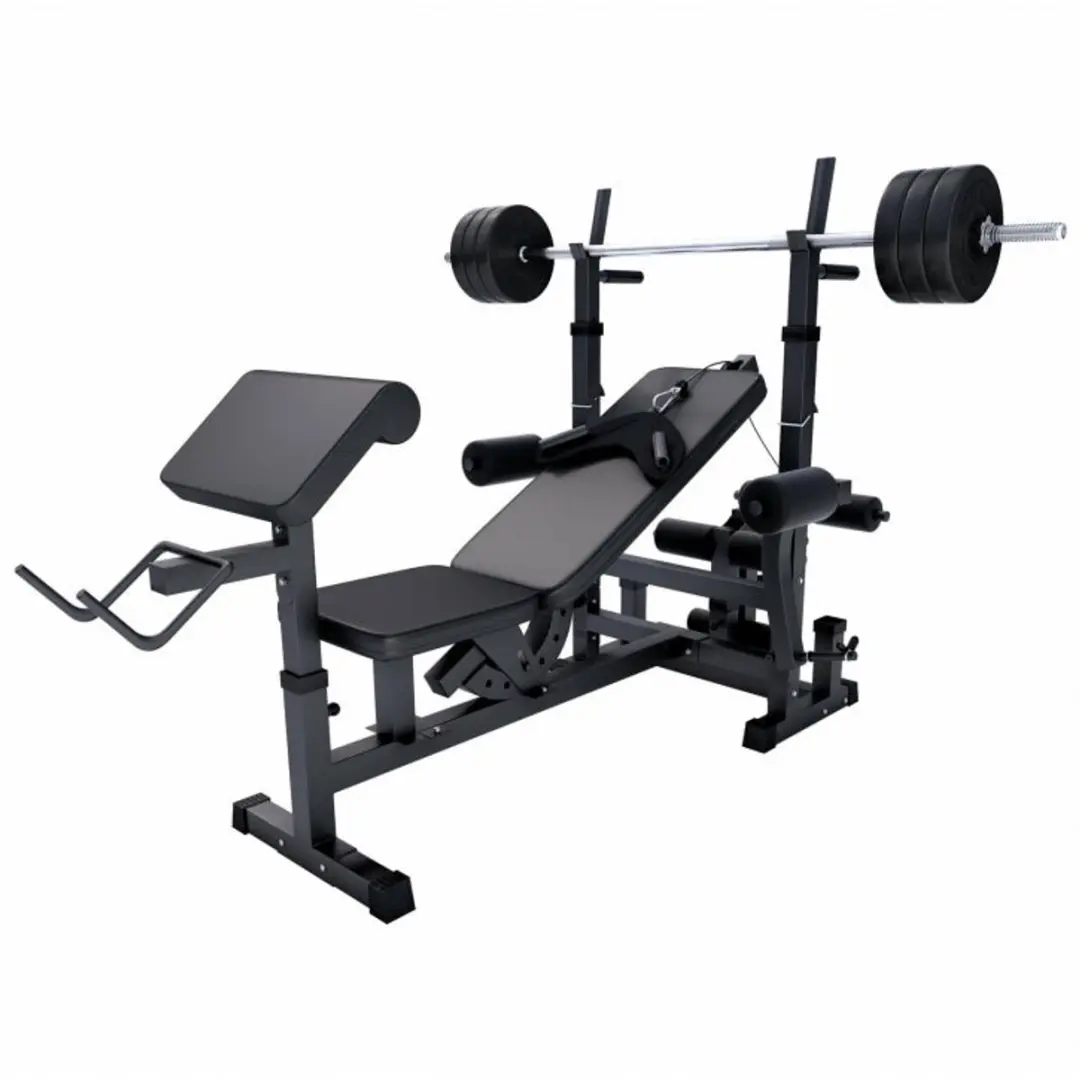 Gorilla Sports Halterbank 40kg Set
