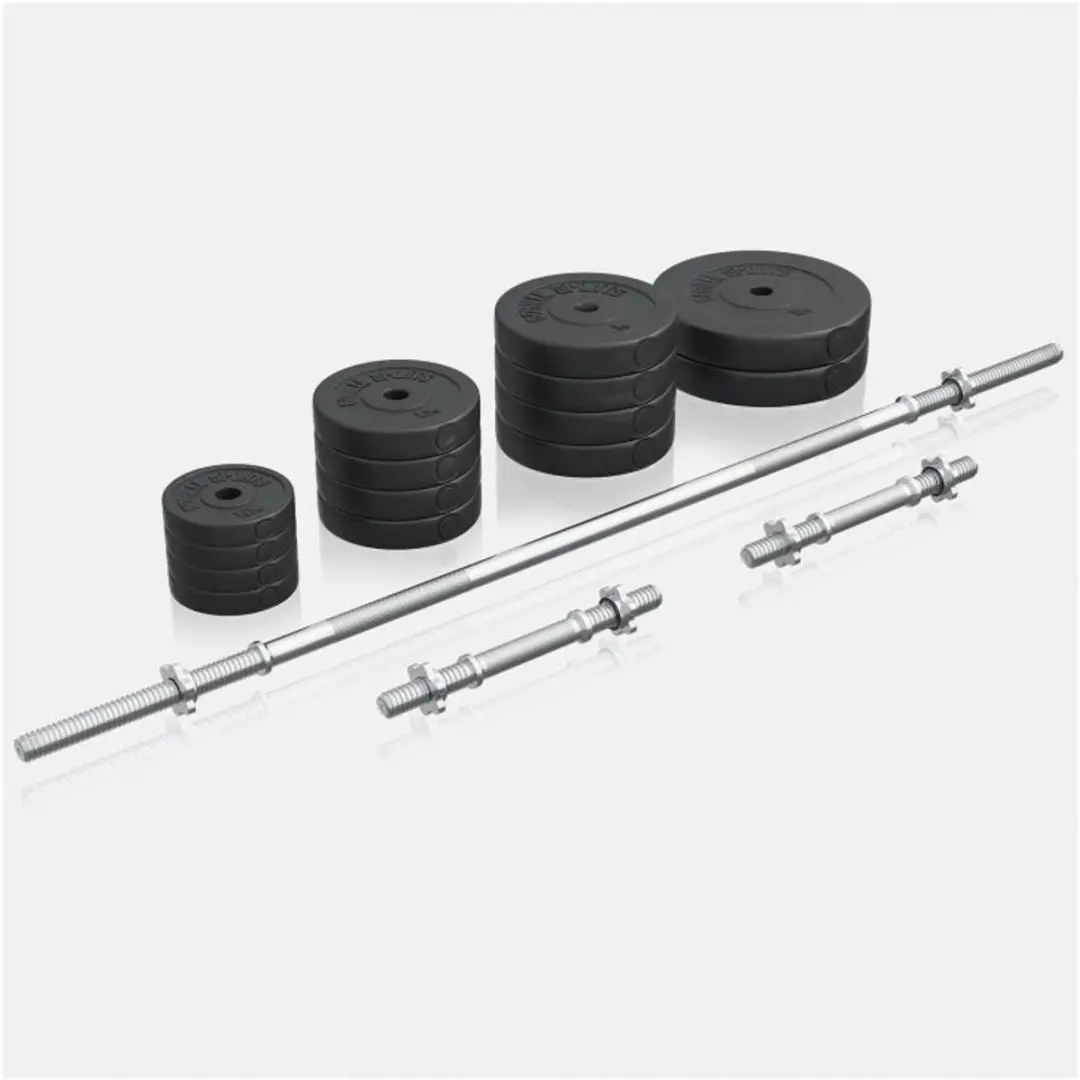 Gorilla Sports Halterbank 70kg - 30mm - Wit