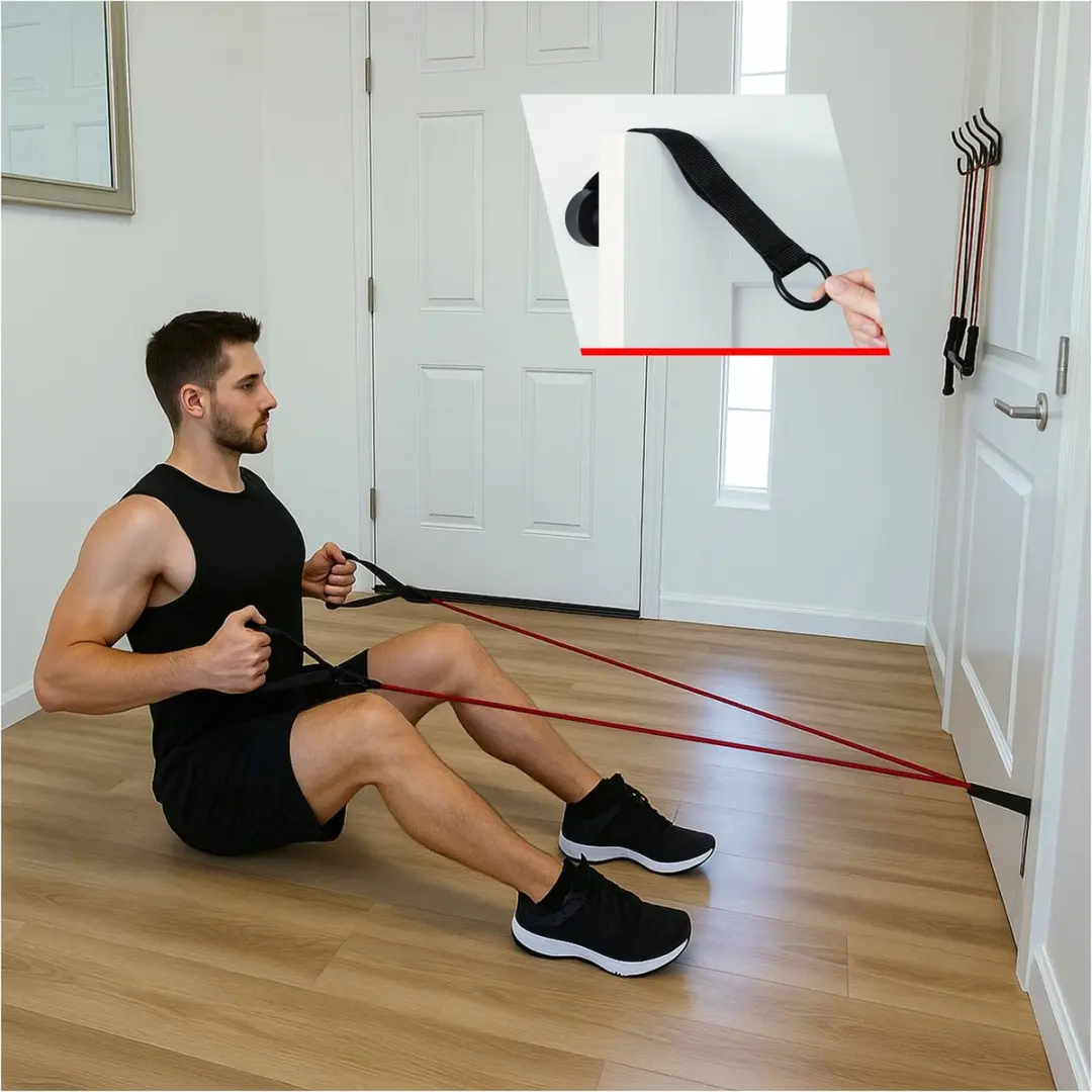 Gorilla Sports Pilates Bar Set - 10-delig - Zwart