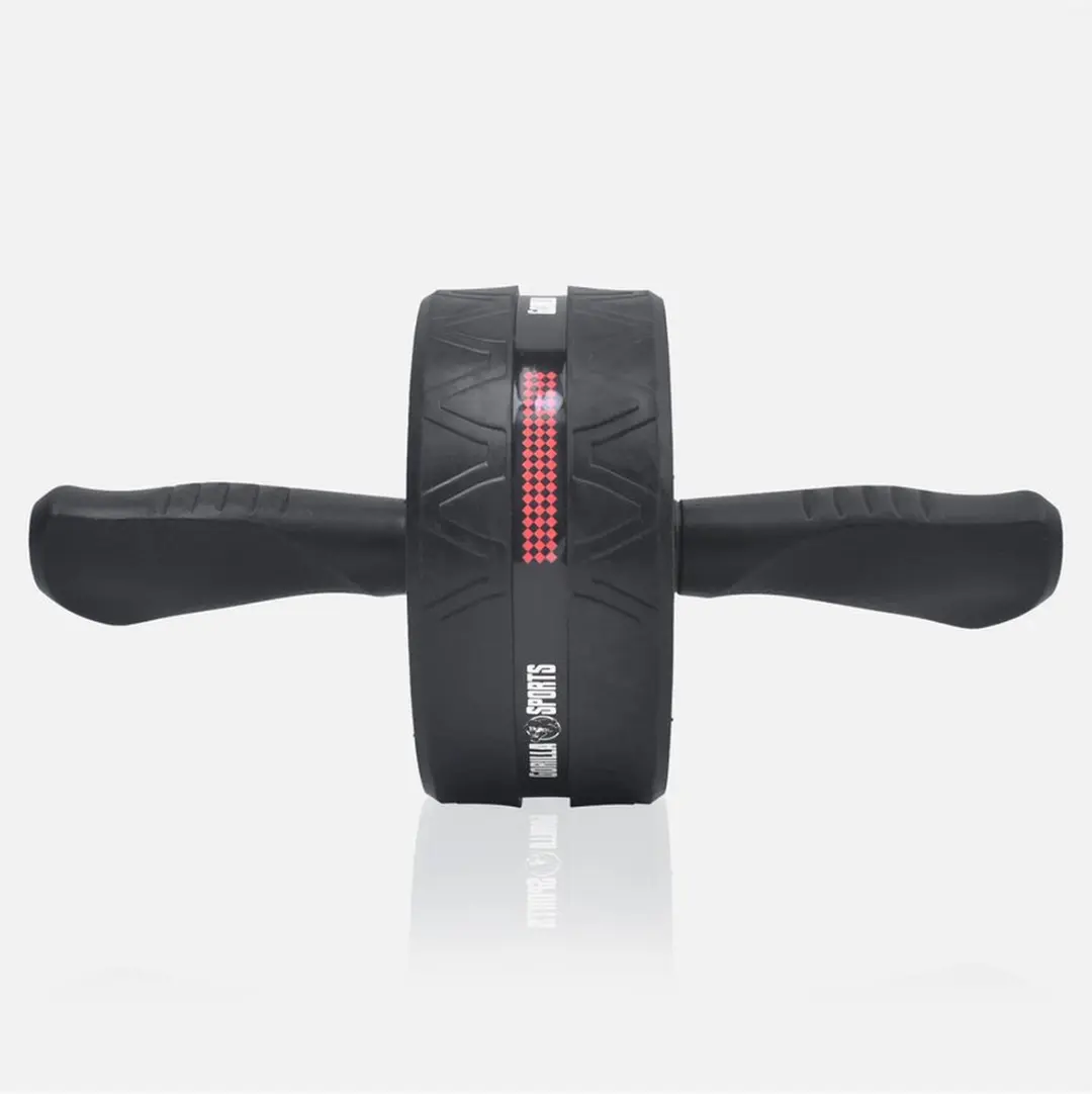 Gorilla Sports Ab Wheel Set - Core Trainer - Zwart - afbeelding 6 van 6