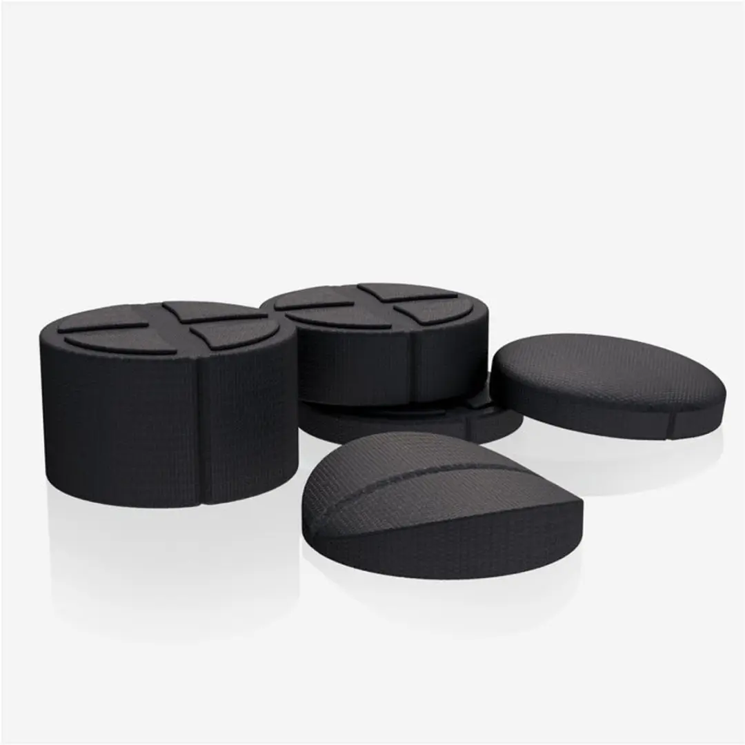 Gorilla Sports Rug Stretcher Set 5-delig - Tot 300 kg - Zwart