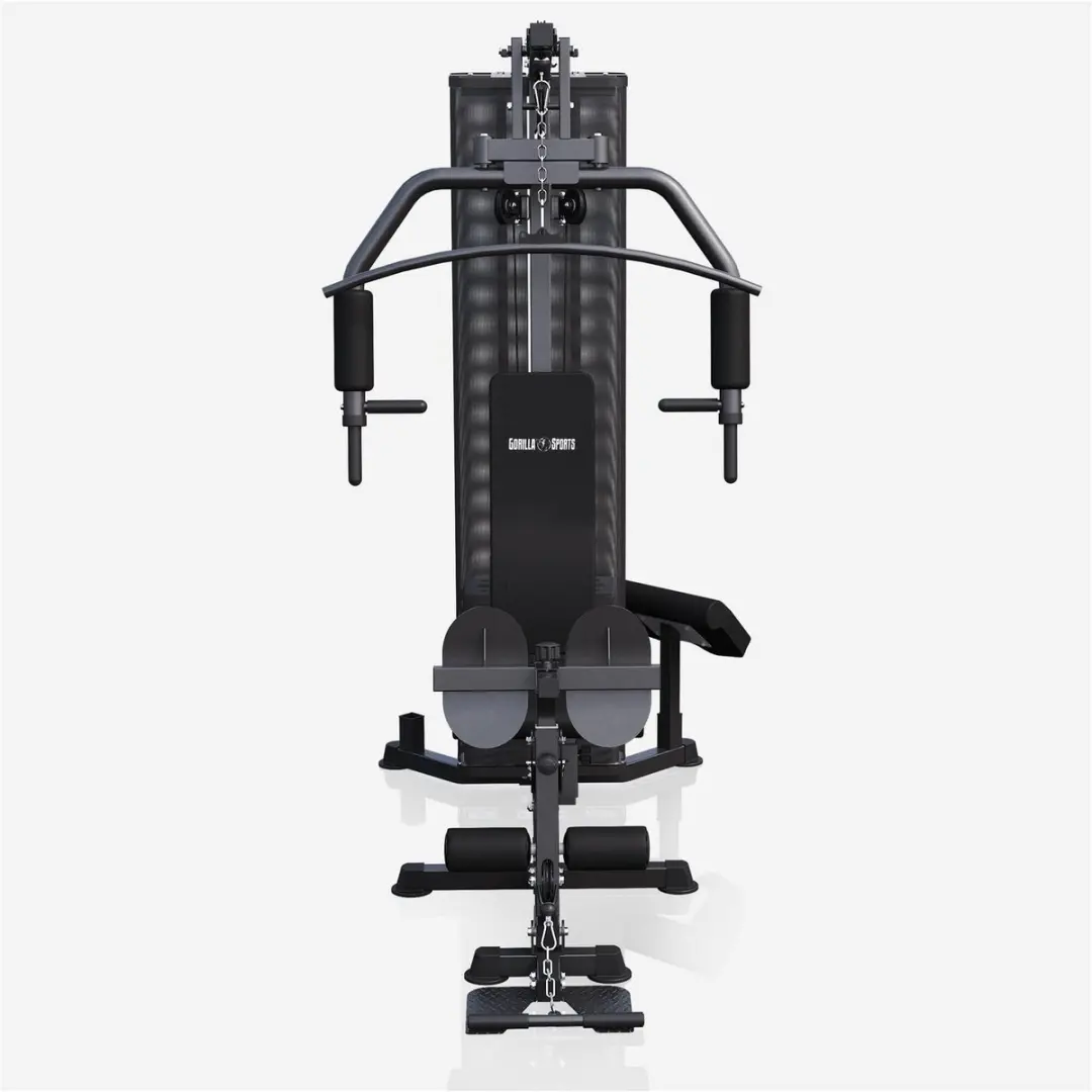 Gorilla Sports Krachtstation 76,5kg - Full-Body Homegym - Zwart
