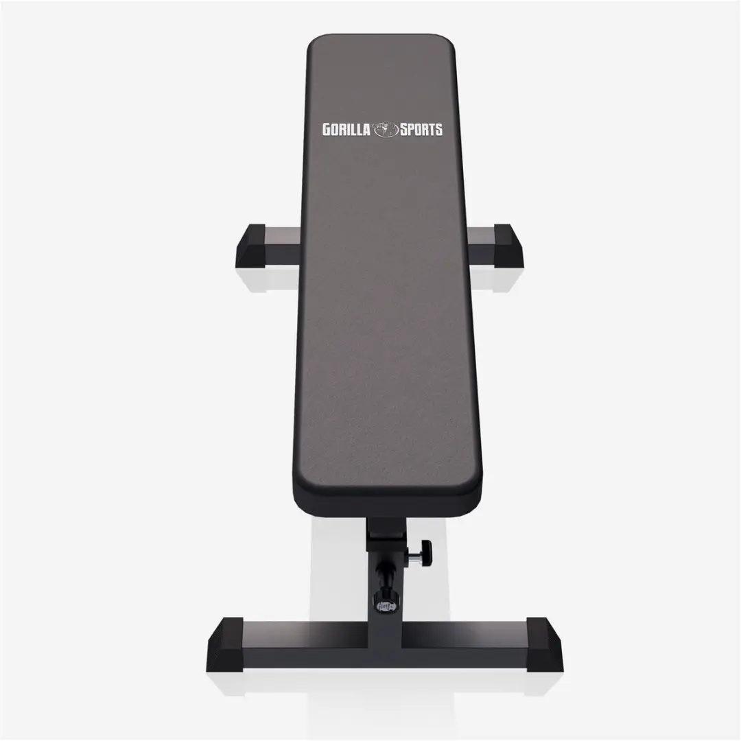 Gorilla Sports Vlakke Halterbank 200kg - Zwart