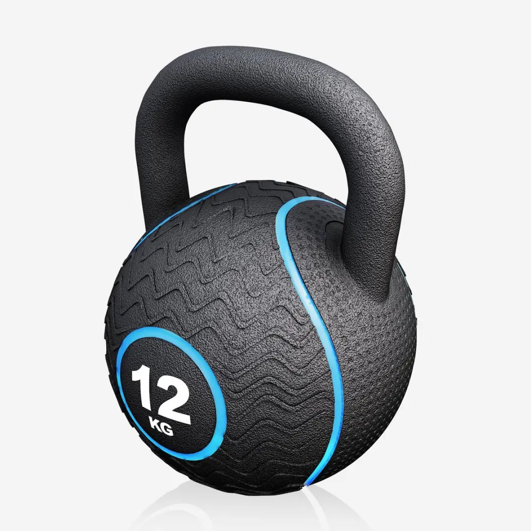 Gorilla Sports Kettlebell 12 kg - Zwart