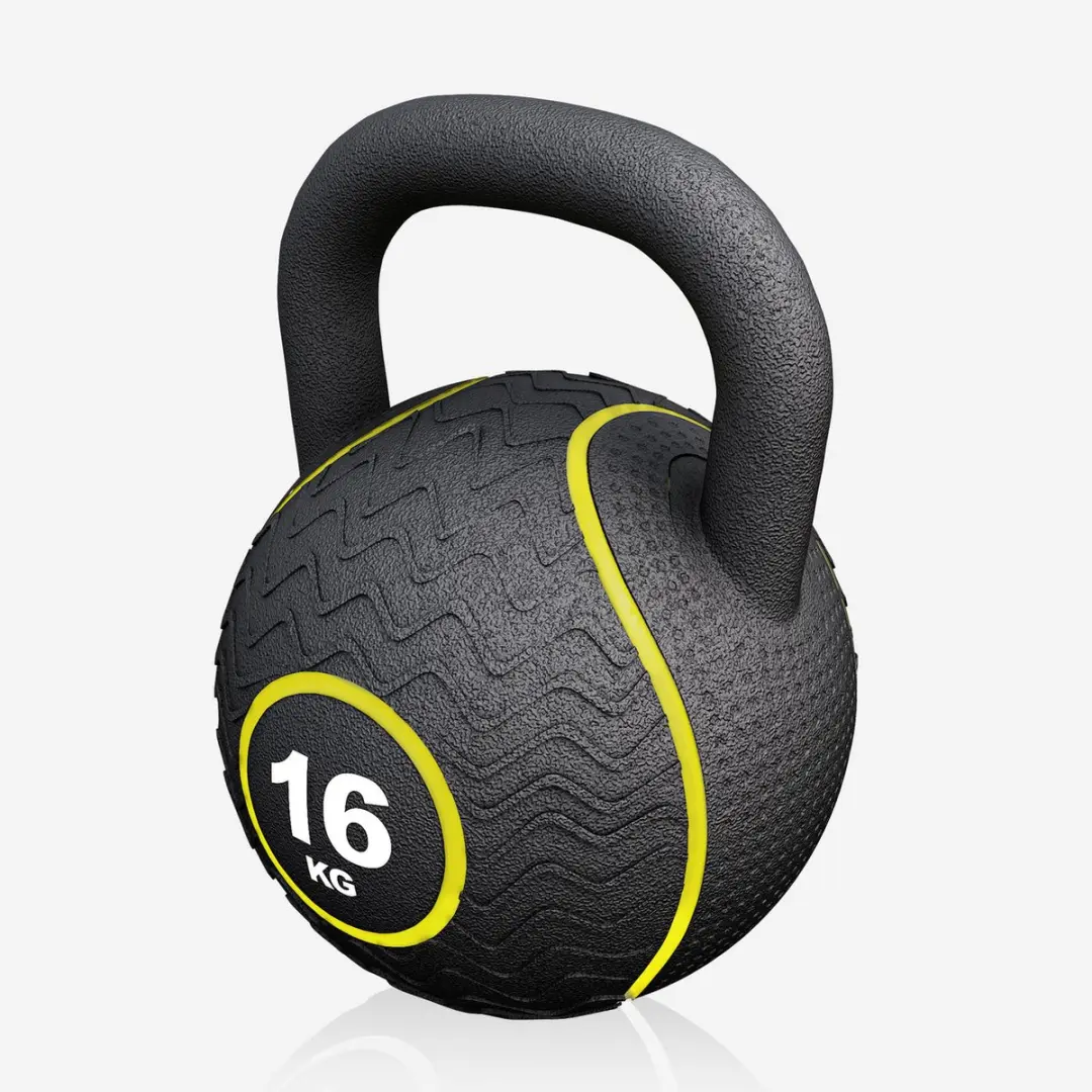 Gorilla Sports Kettlebell 16 kg - Zwart