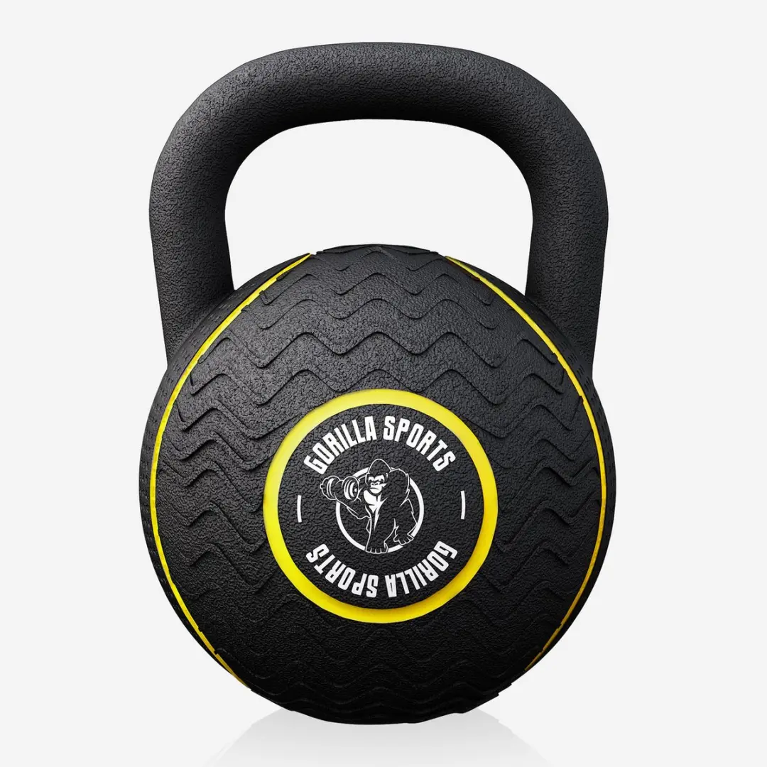 Gorilla Sports Kettlebell 16 kg - Zwart