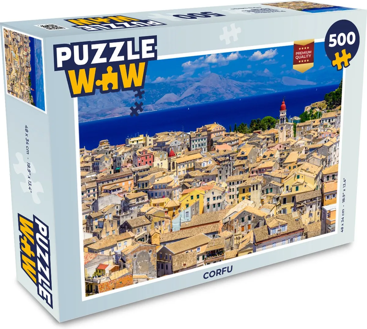 PuzzleWow Corfu Legpuzzel 500 Stuks