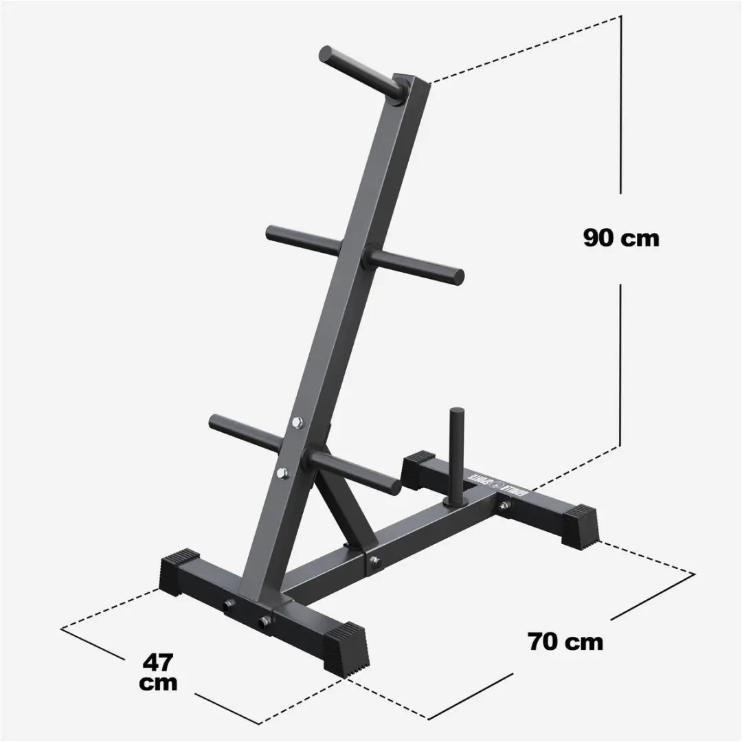 Gorilla Sports Schijvenstandaard 30/31mm - Zwart