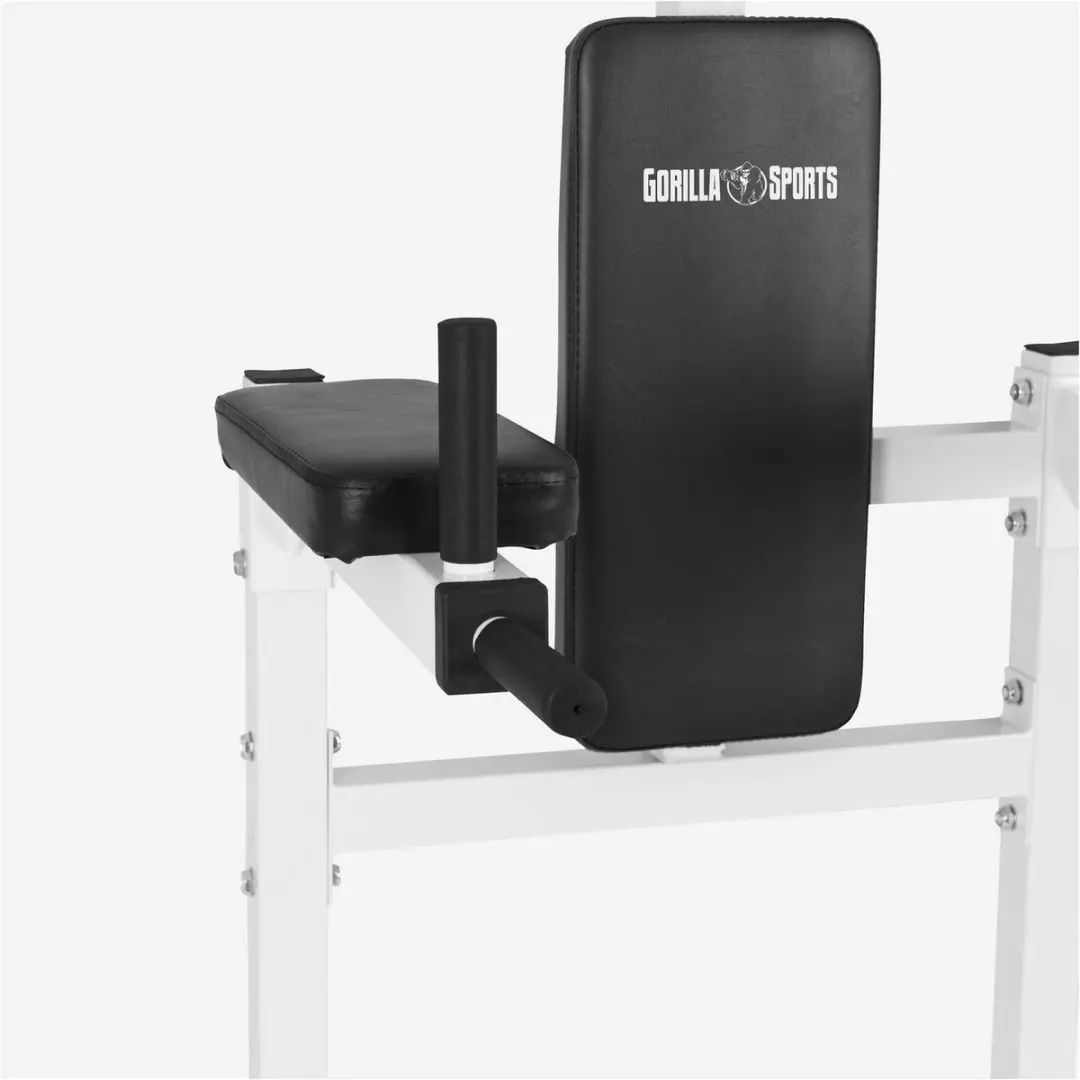 Gorilla Sports Krachtstation - Optrekstang & Dipsteunen Wit