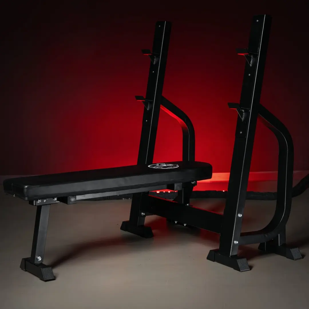 Gorilla Sports Vlakke Halterbank 250kg - Zwart