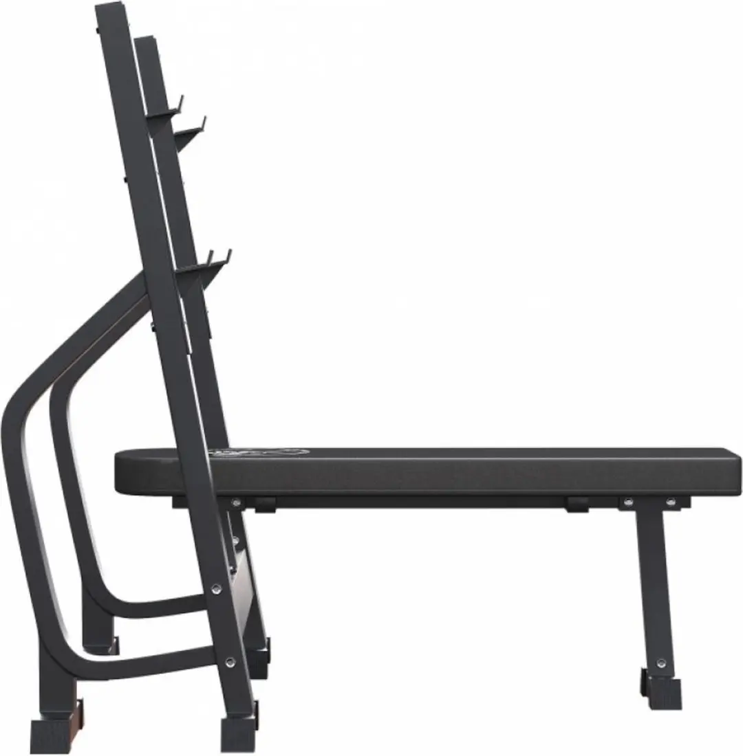 Gorilla Sports Vlakke Halterbank 250kg - Zwart