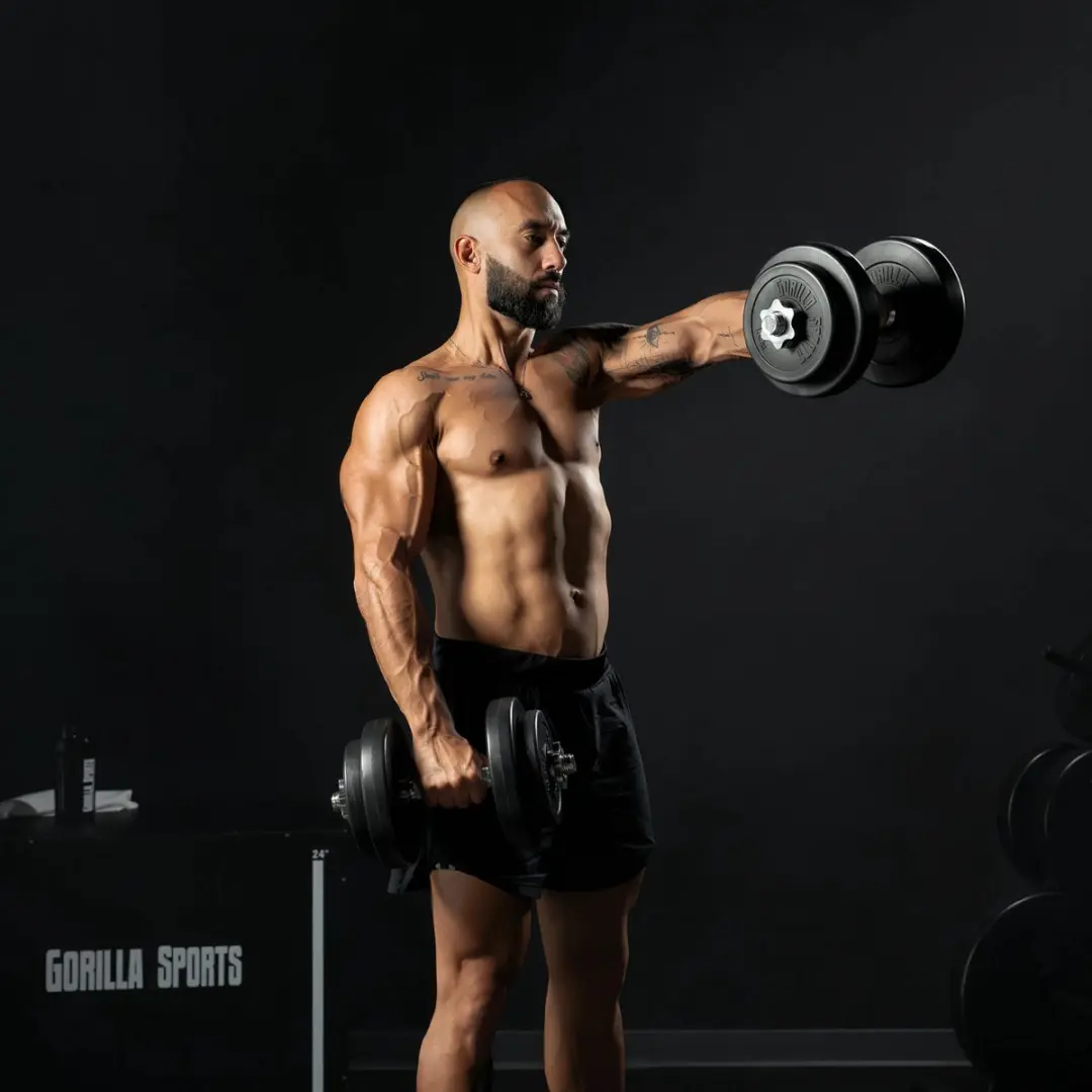 Gorilla Sports Dumbbellset 20kg - 14 Stuks - Zwart