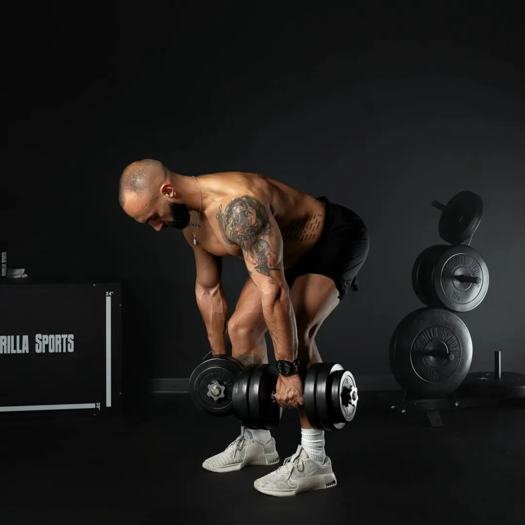 Gorilla Sports Dumbbellset 30kg - 18-delig - Zwart