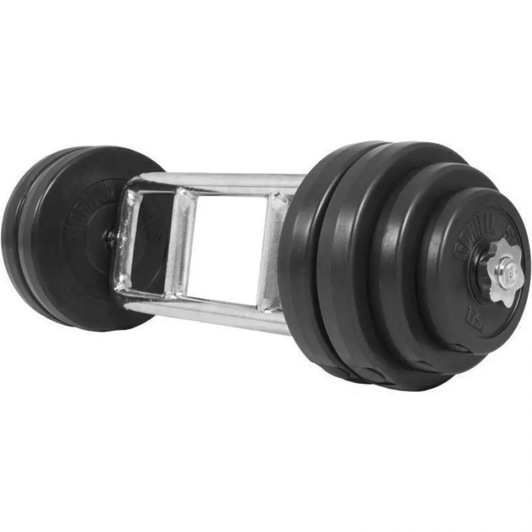 Gorilla Sports Triceps Trainer Set 35kg - 30mm - Zwart