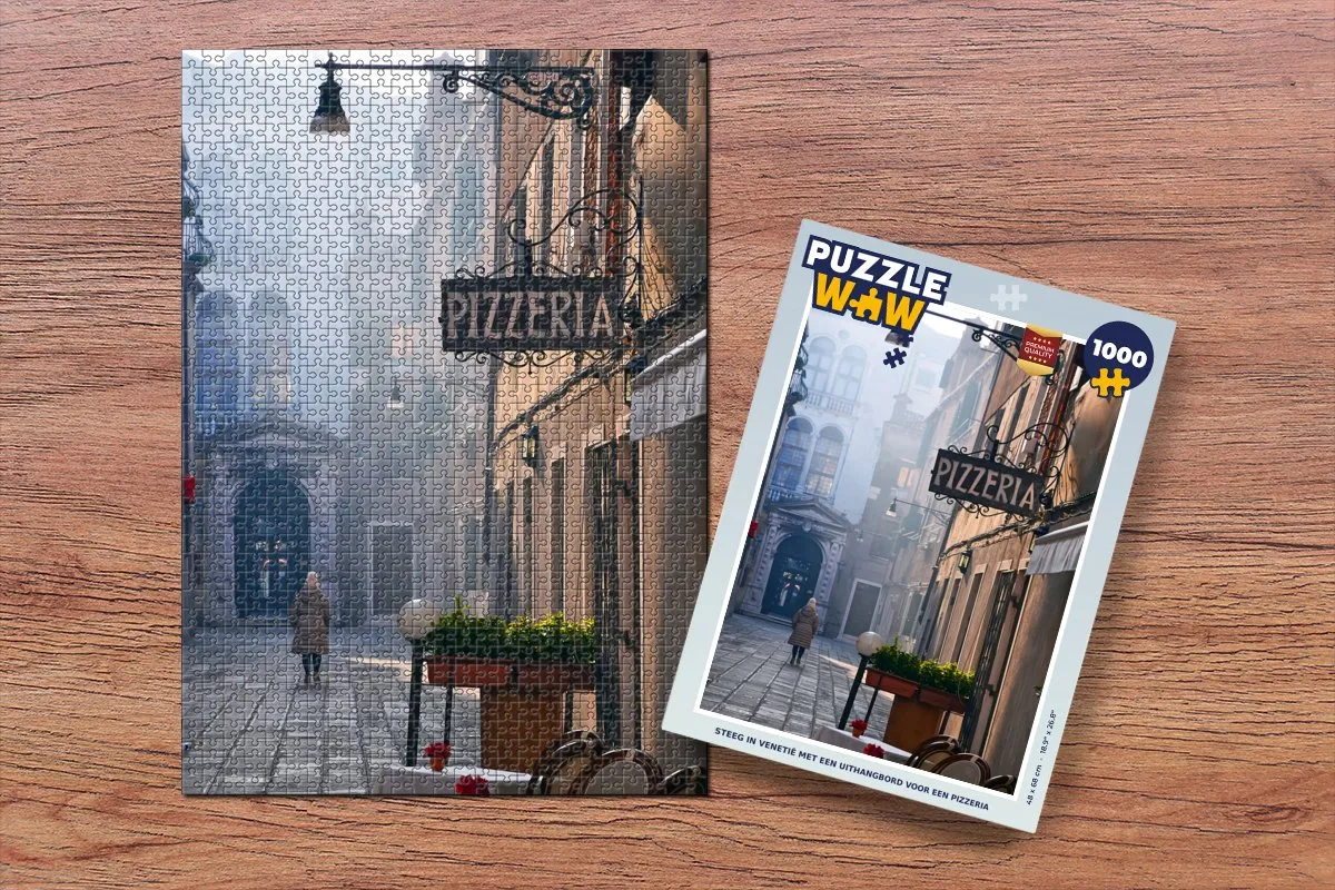 PuzzleWow Venetië Legpuzzel 1000 Stuks - Multicolor