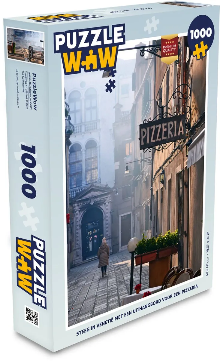 PuzzleWow Venetië Legpuzzel 1000 Stuks