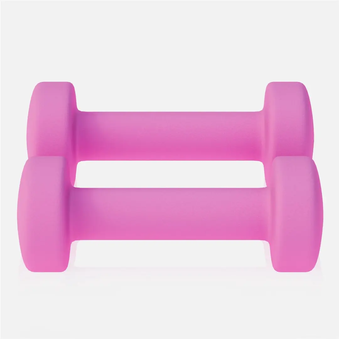 Gorilla Sports Dumbbellset 1kg - 2x0,5kg Roze