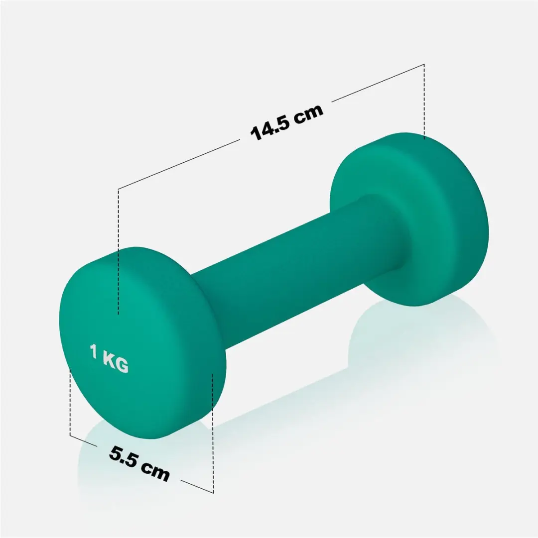 Gorilla Sports Dumbbellset 2x1kg - Groen