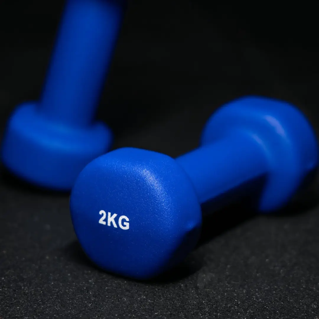 Gorilla Sports Dumbbellset 8kg - 2x4kg Vinyl - Geel