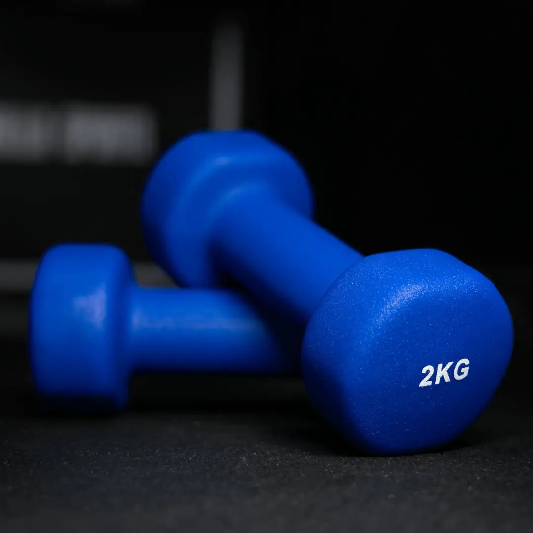 Gorilla Sports Dumbbellset 8kg - 2x4kg Vinyl - Geel