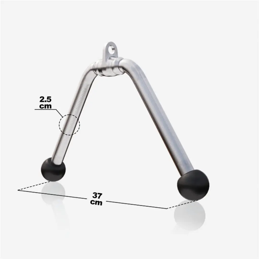Gorilla Sports Tricepsgreep V-vorm - Chroom