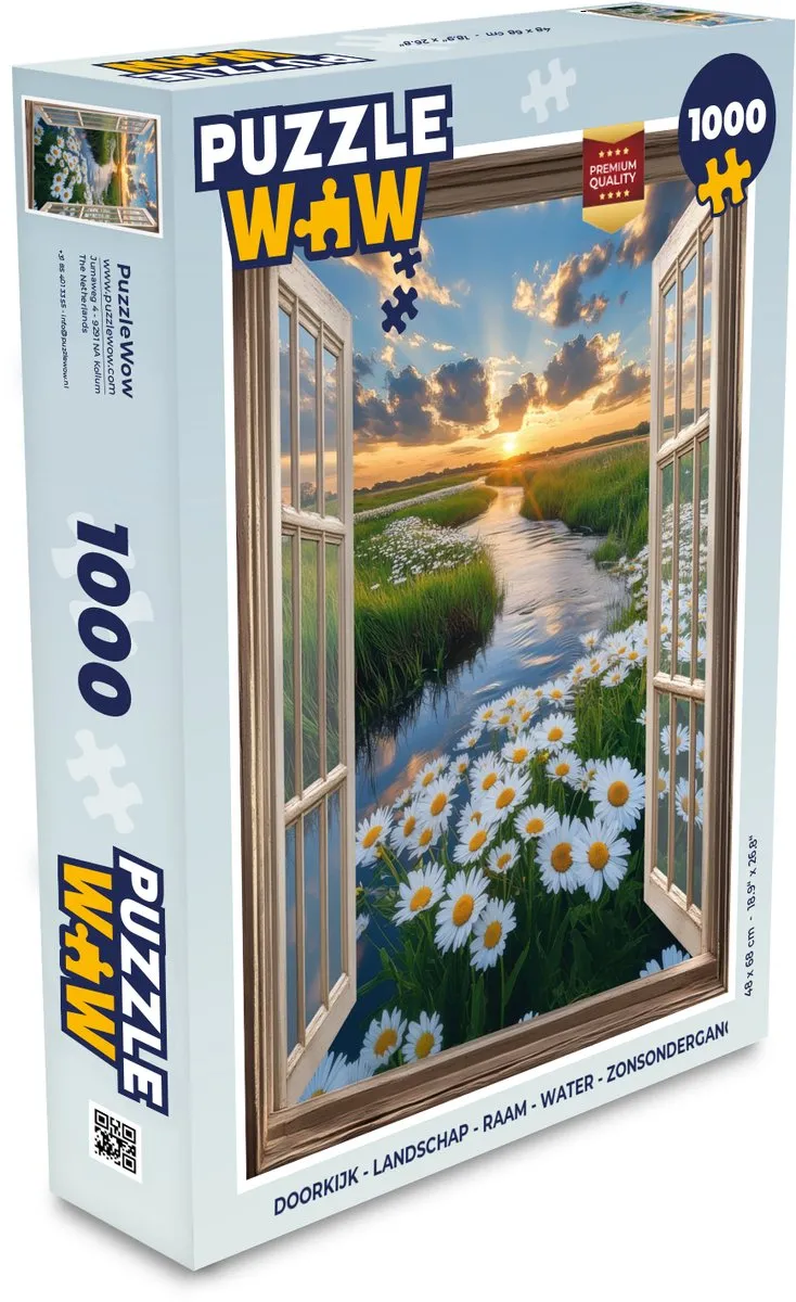 PuzzleWow Doorkijk Landschap Puzzel 1000 Stuks