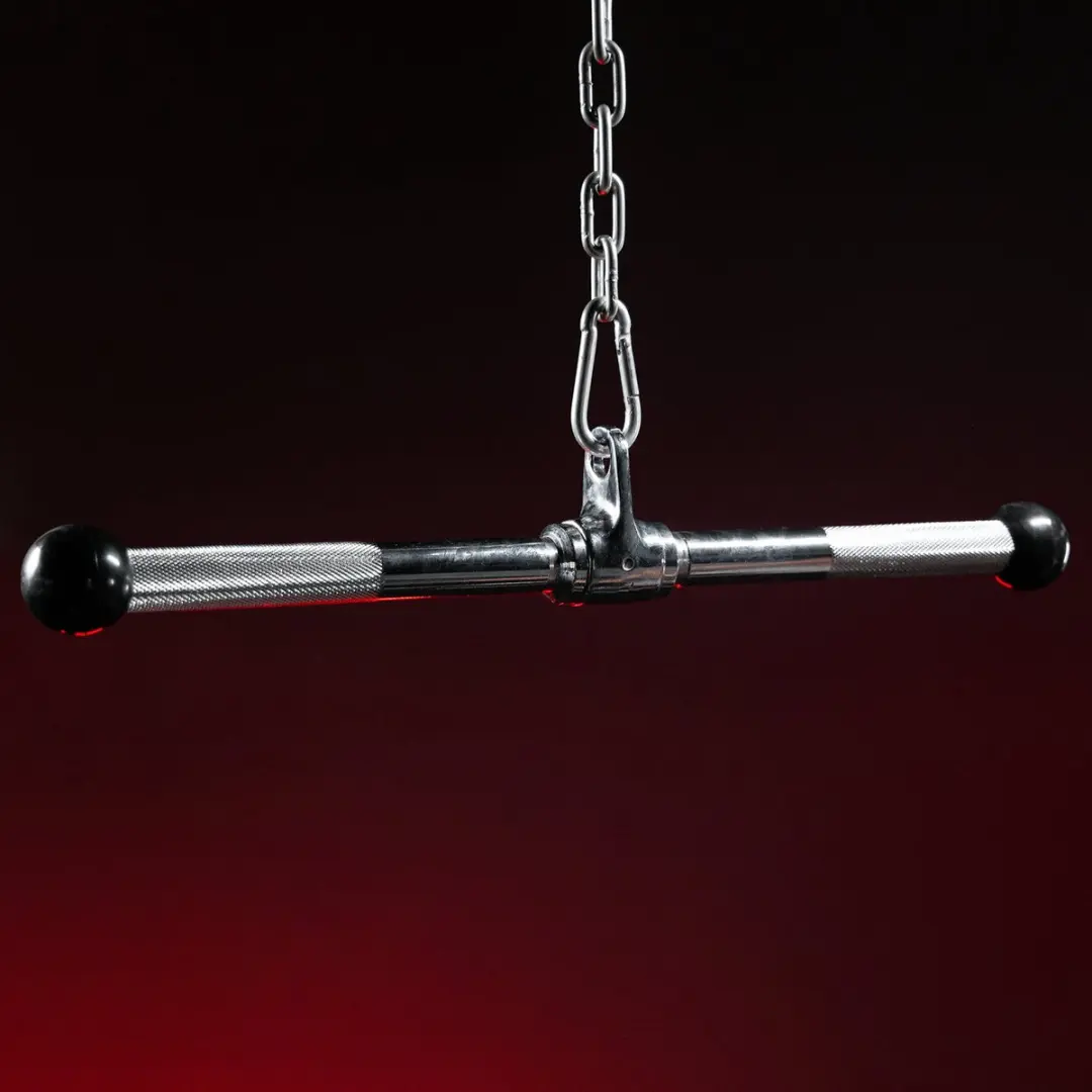 Gorilla Sports Triceps-Bicepsstang - Krachtstation - Chroom