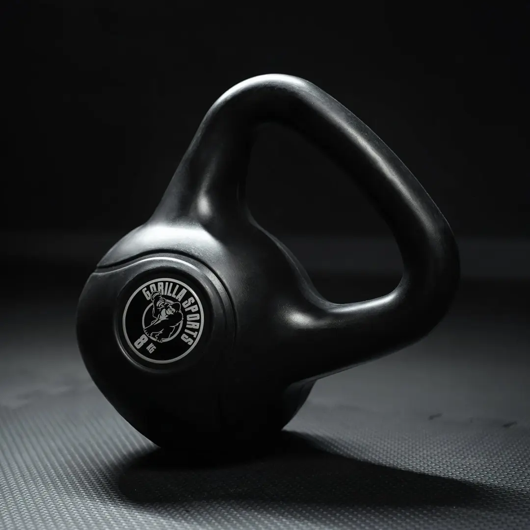 Gorilla Sports Kettlebell 20 kg - Kunststof - Zwart