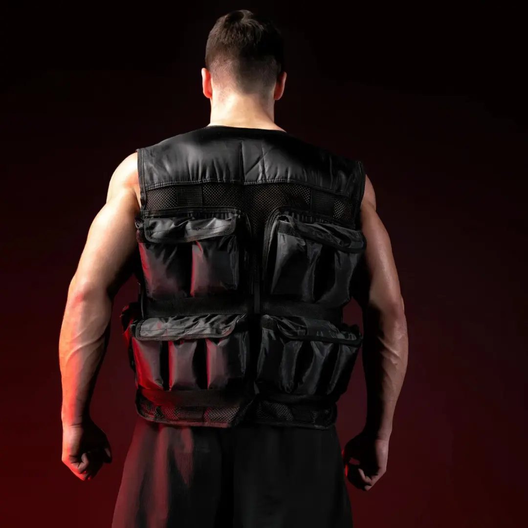 Gorilla Sports Gewichtsvest 20kg - Verstelbaar - Zwart