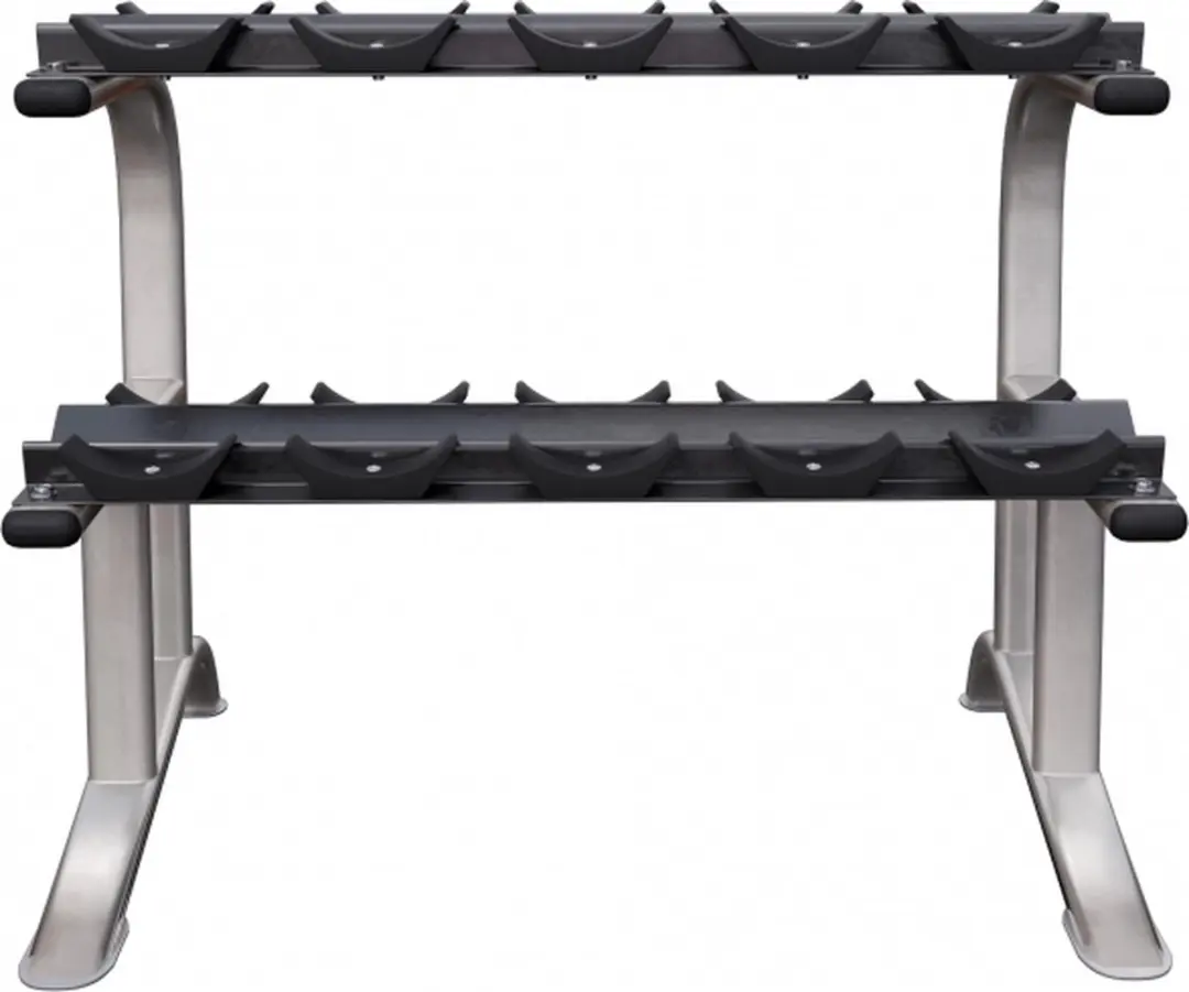 Gorilla Sports Dumbellrek - Zilver
