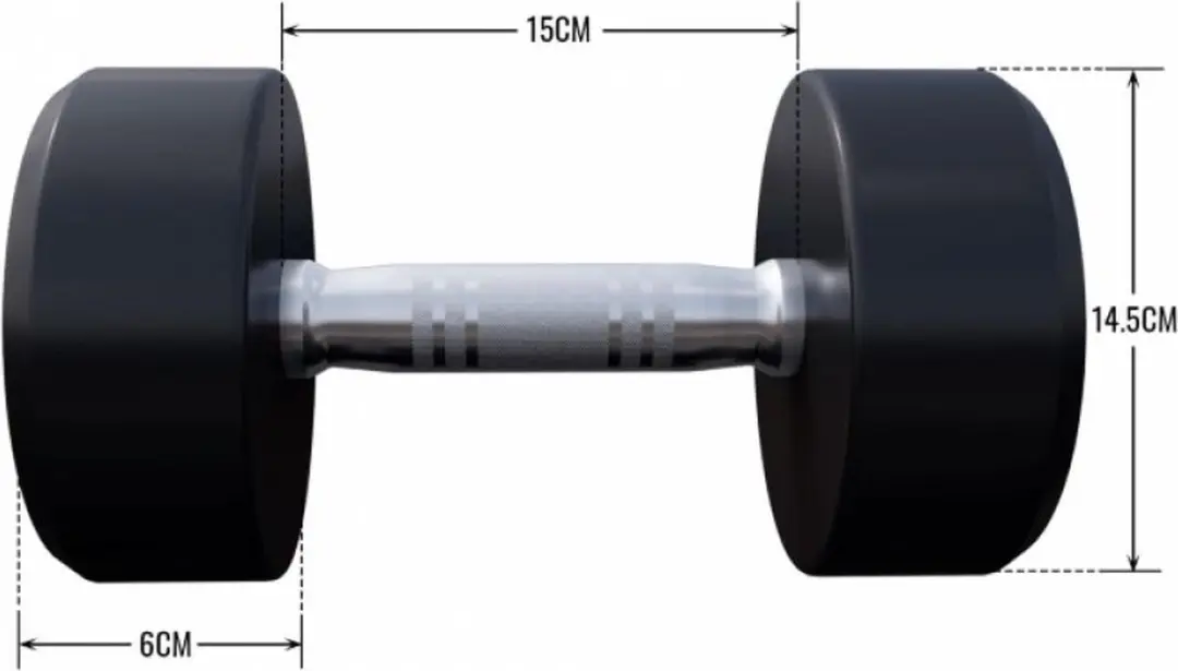 Gorilla Sports Dumbbell 10 kg - Gietijzer - Zwart