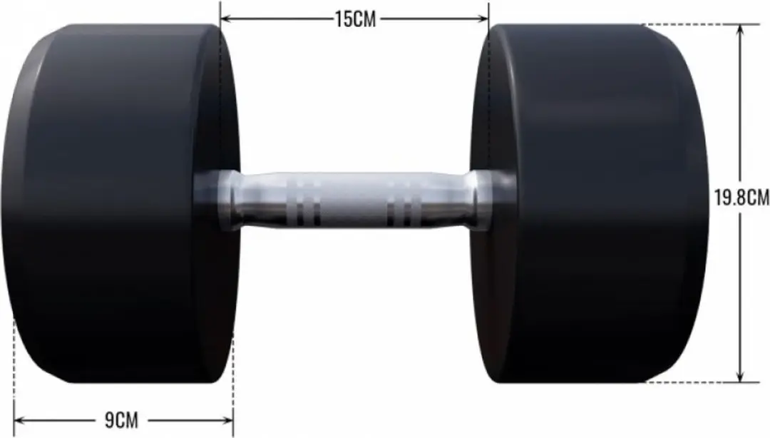 Gorilla Sports Dumbbell 30kg - Gietijzer - Zwart