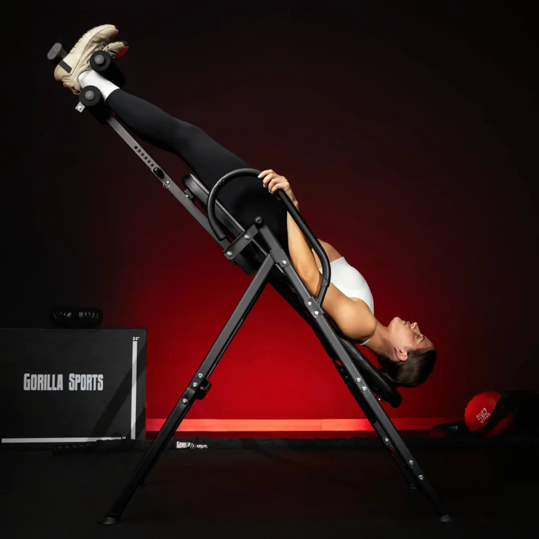 Gorilla Sports Zwaartekrachttrainer Inversietafel - Opklapbaar - Zwart