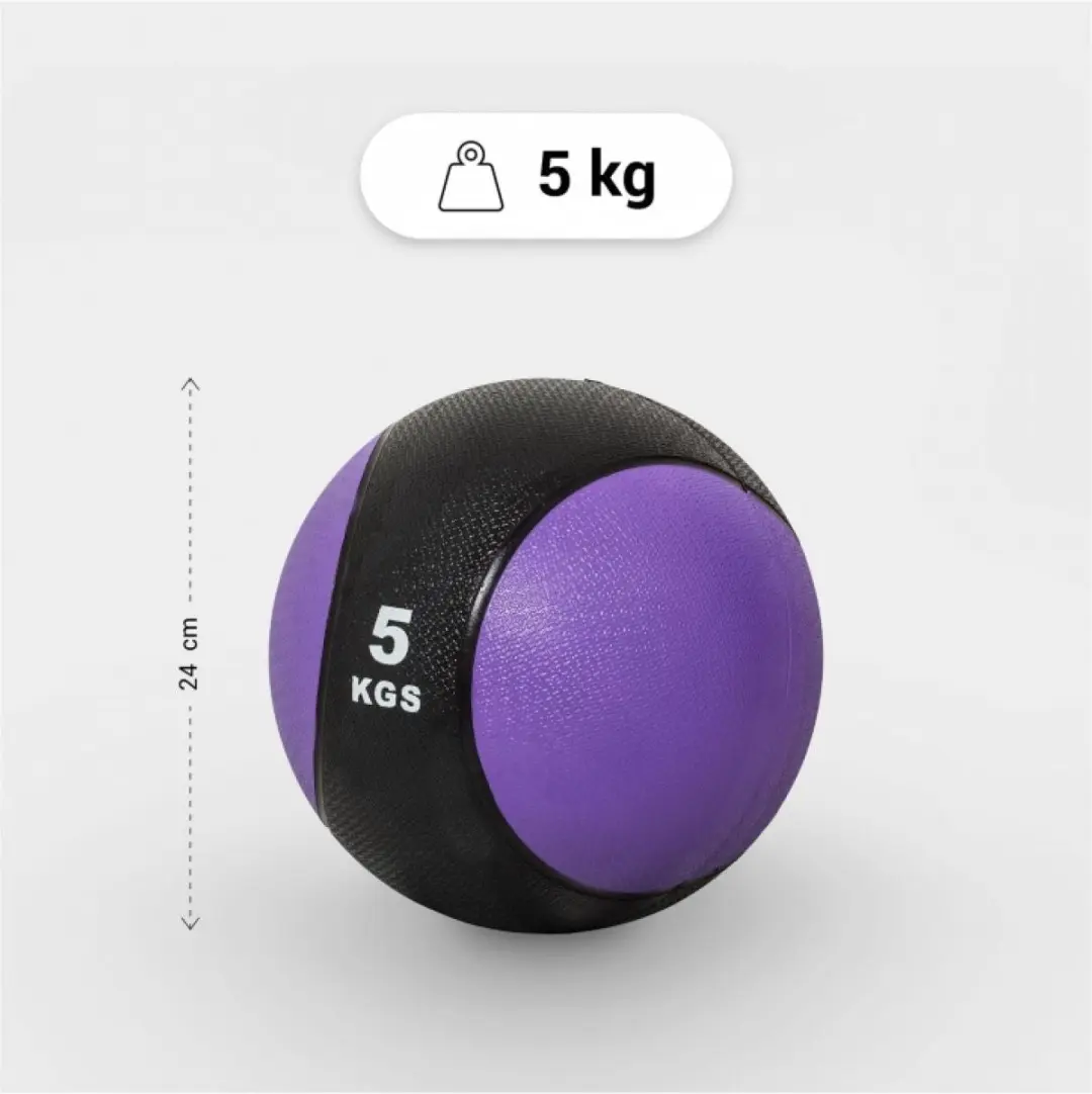 Gorilla Sports Medicijnbal 5 kg - Paars