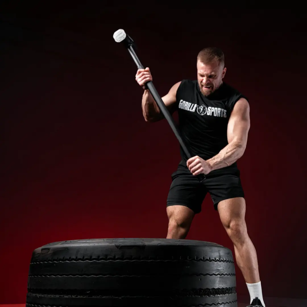 Gorilla Sports Gewichthamer 8 kg - Zwart