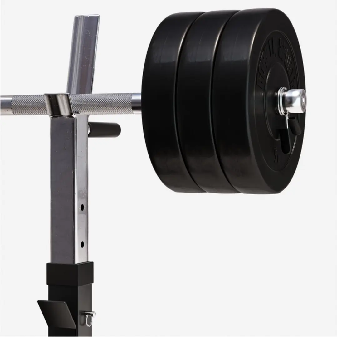 Gorilla Sports Halterbank 38kg - Verstelbaar - Zwart
