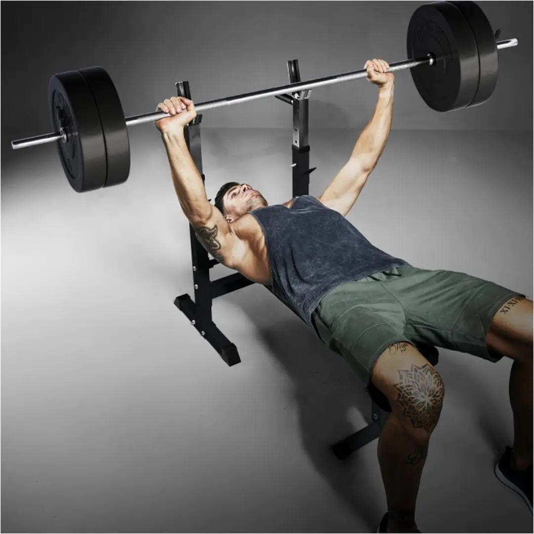 Gorilla Sports Halterbank 38kg - Verstelbaar - Zwart