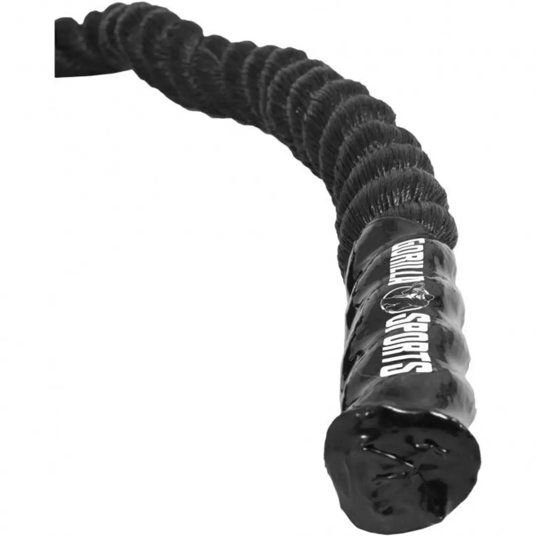 Gorilla Sports Power Rope 15m - Ø38mm - Zwart