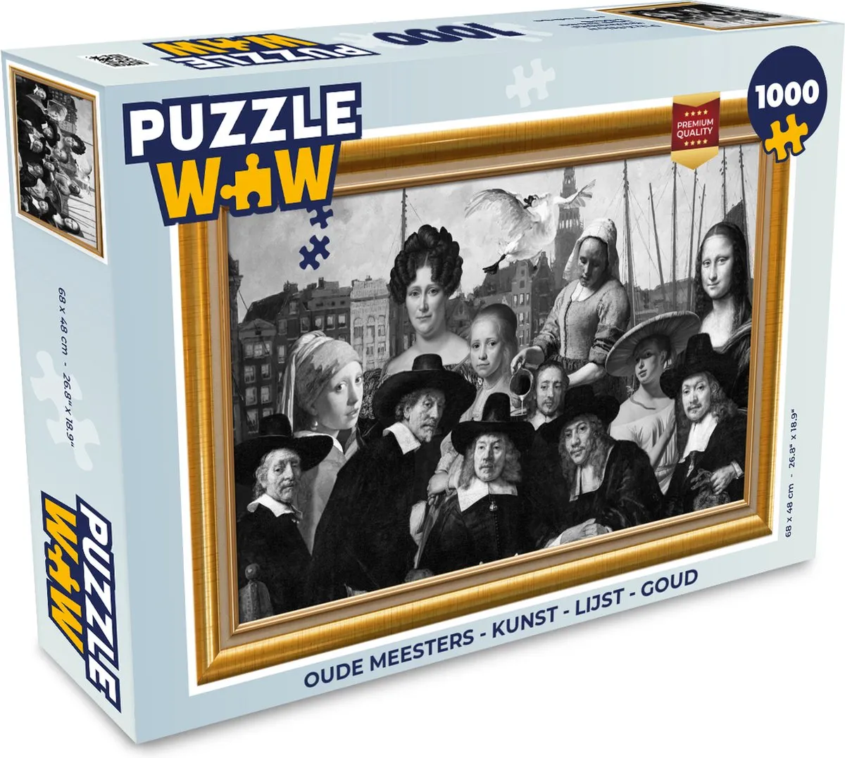 PuzzleWow Oude Meesters Legpuzzel 1000 Stuks - Multicolor