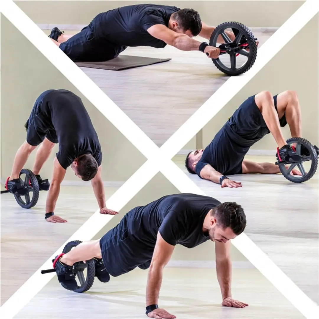 Gorilla Sports Power Wheel - Corespieren - Zwart